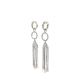 14k White Gold .75ct G SI1 Round Diamond Chandelier Earrings